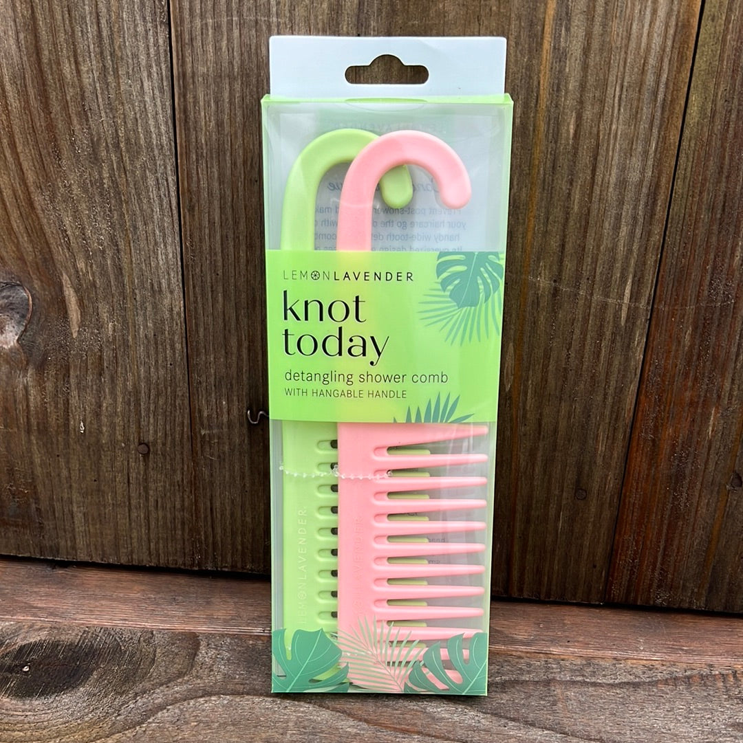 Lemon Lavender + Knot Today Detangling Shower Comb Set