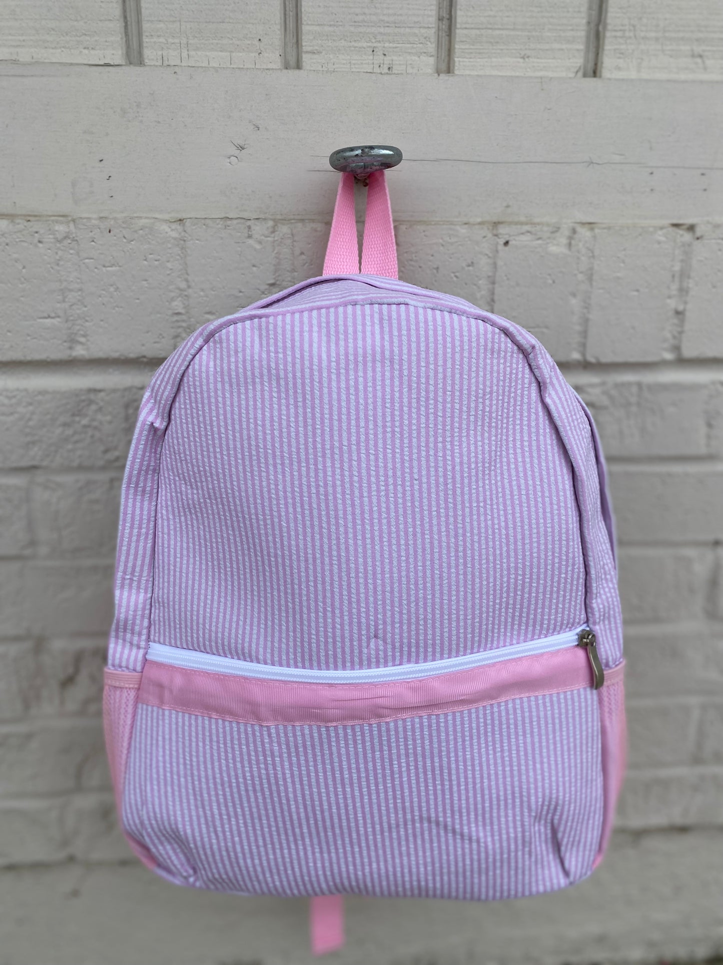 Seersucker Backpacks with Bottle Storage