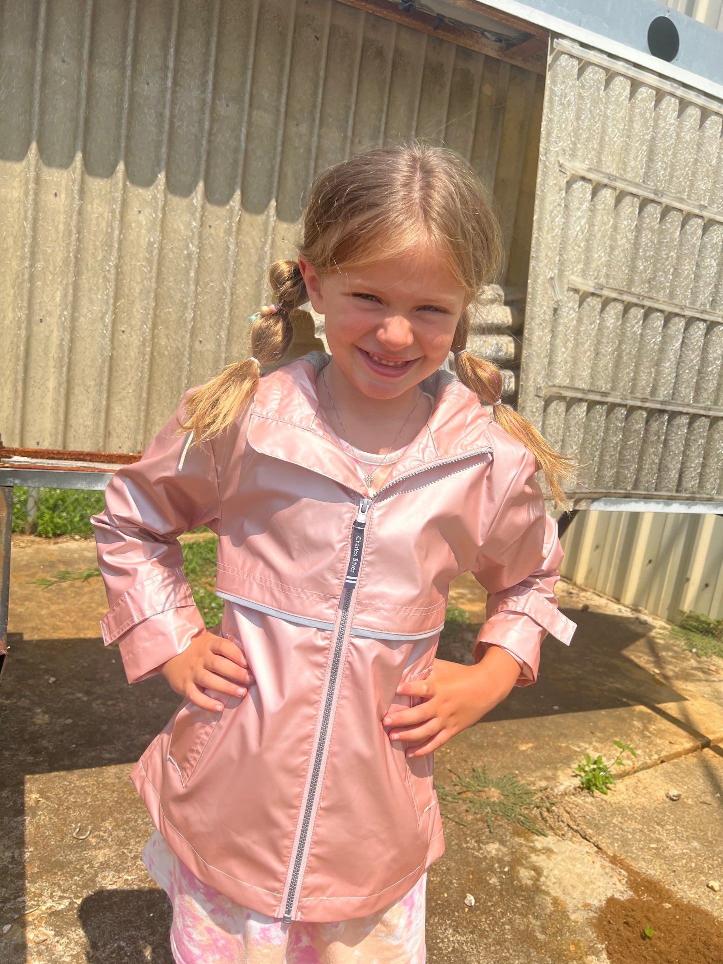 Kid’s Rose Gold Raincoat