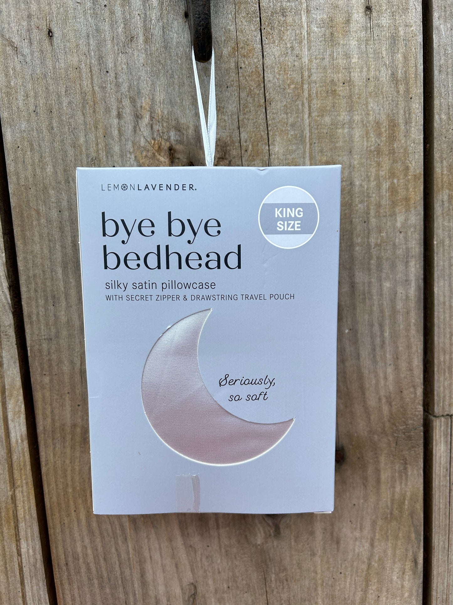 Lemon Lavender + Bye Bye Bedhead Silky Satin Pillowcase King Size