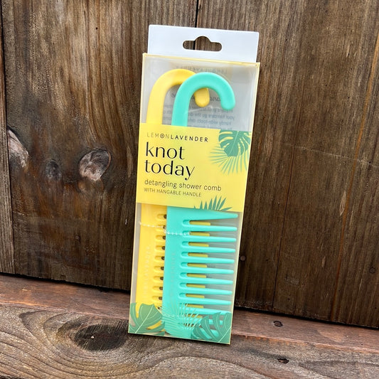 Lemon Lavender + Knot Today Detangling Shower Comb Set