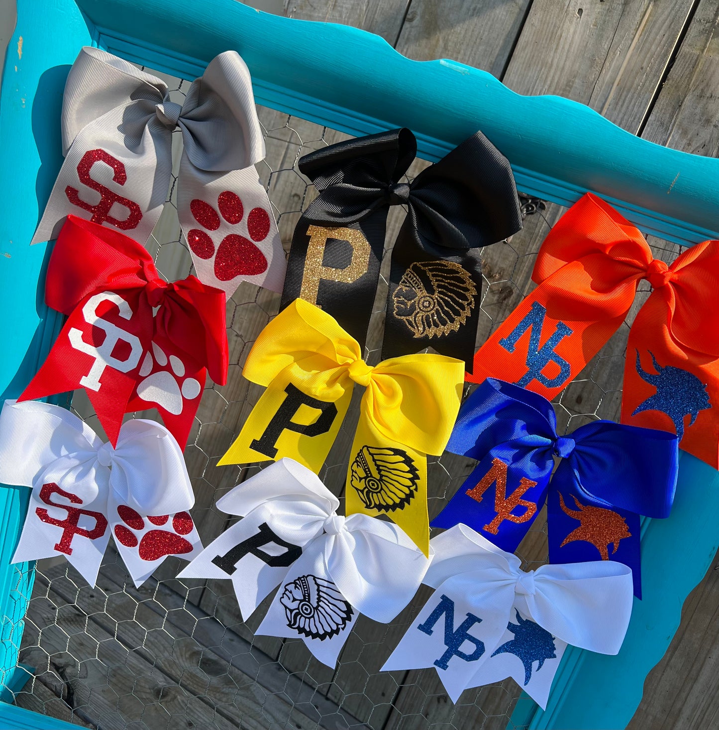 Glitter School Bows
