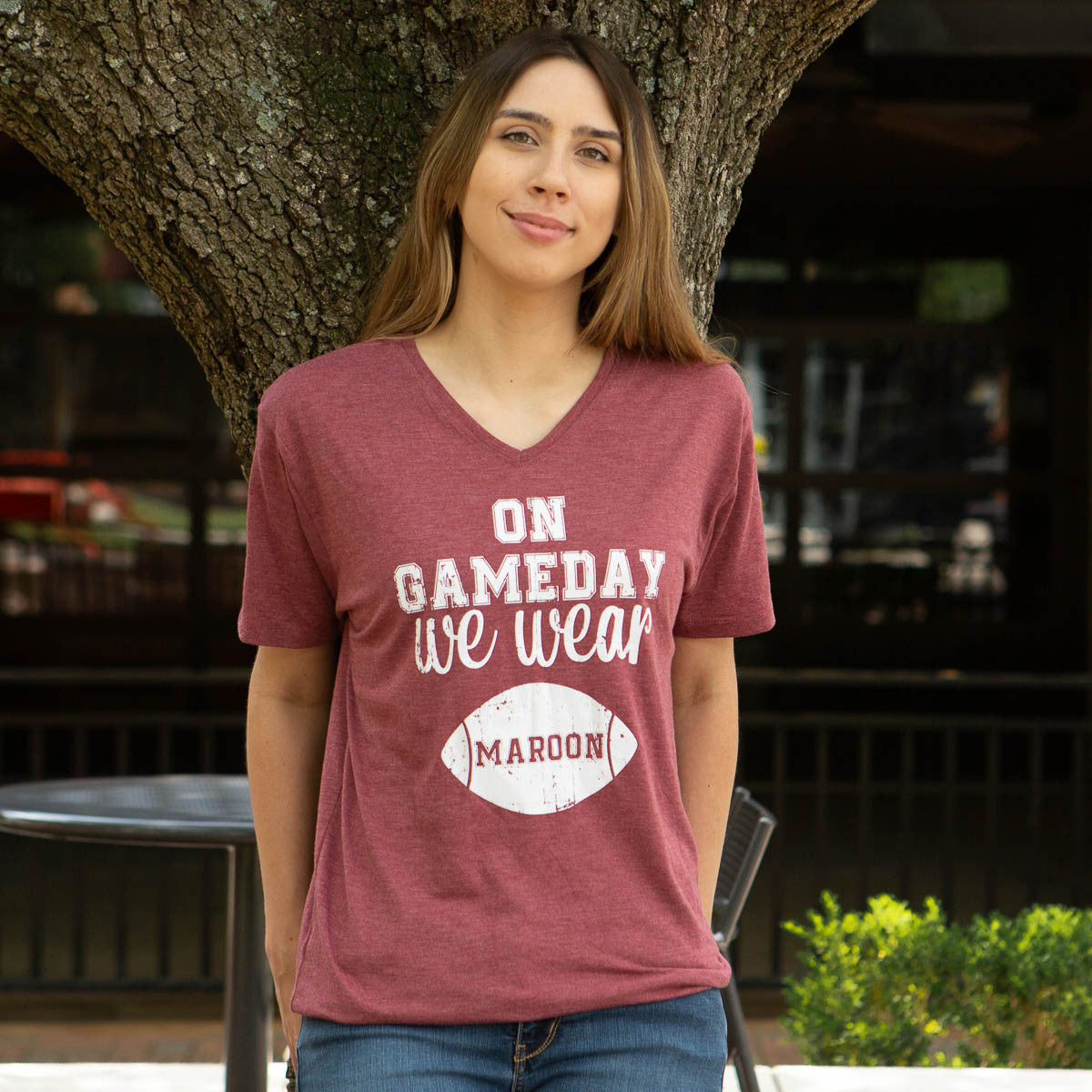 On Game Days We Wear Maroon Tee