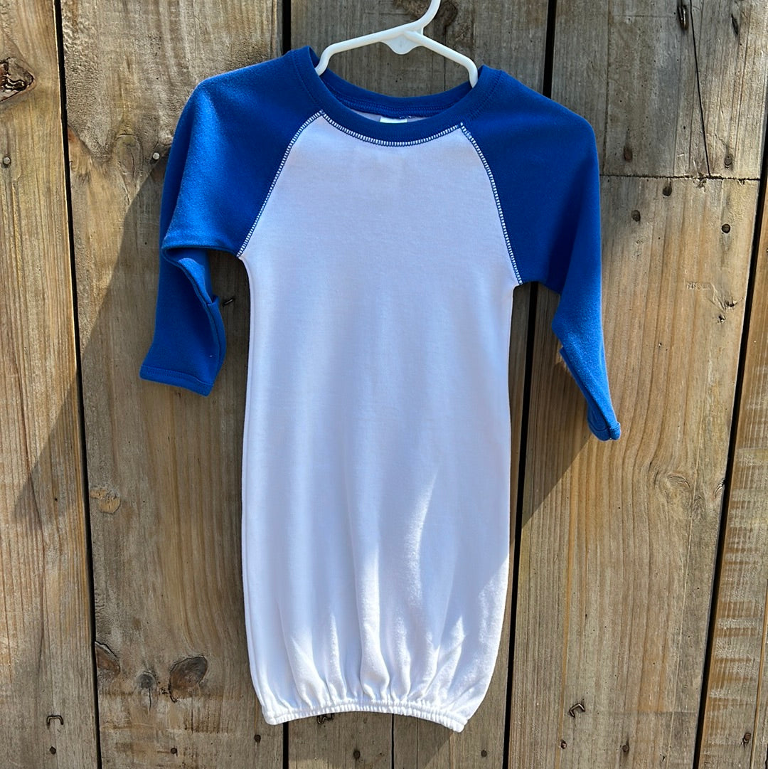 Baby Raglan Sleep Gowns with Mittens