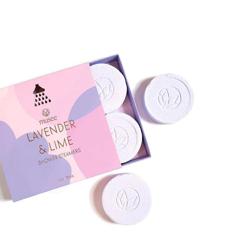 Musee + Lavender & Lime Shower Steamers