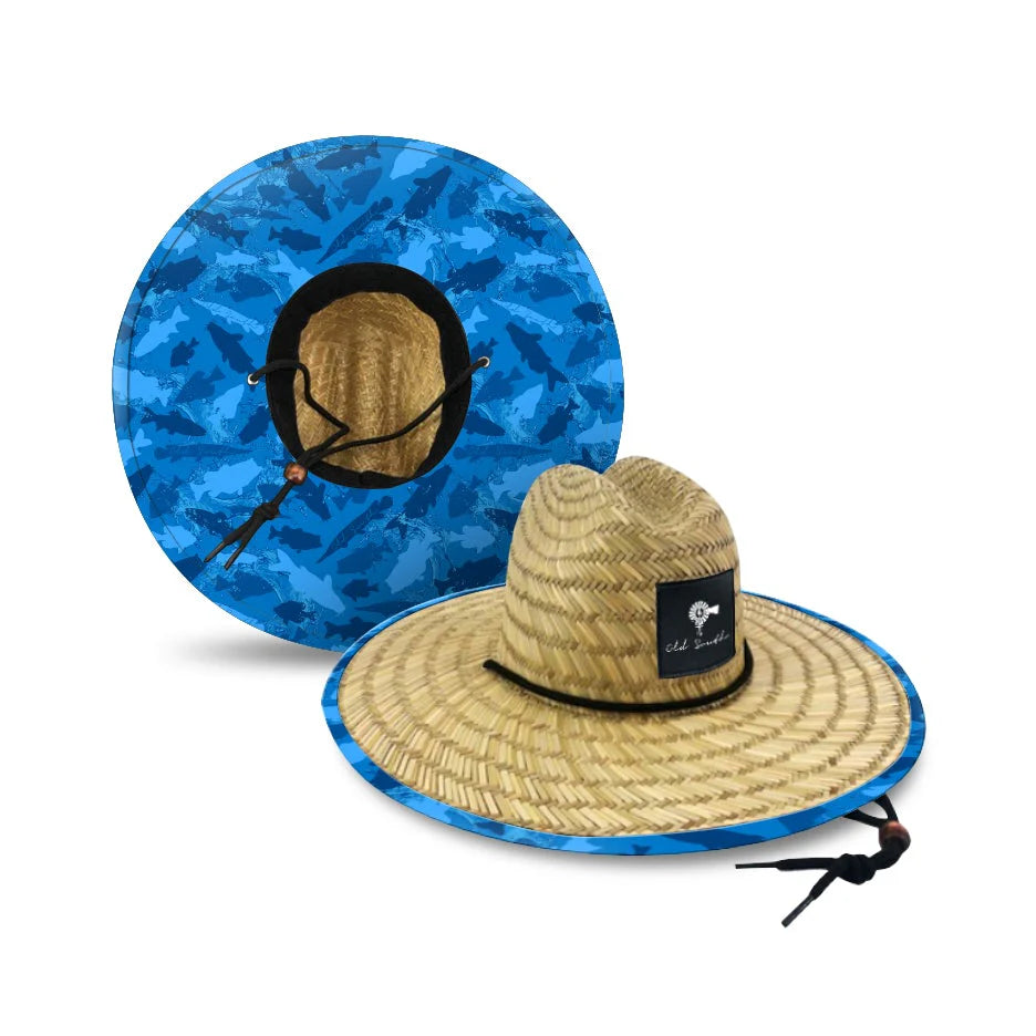 Freshwater Fish Straw Hat - Flo Blue