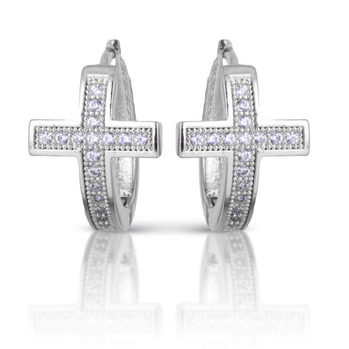 Amanda Blu + Silver Pave Opal Stud