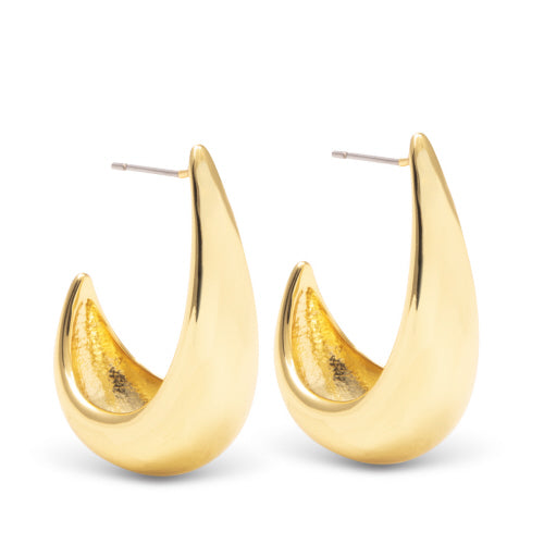Amanda Blu + Gold Victoria Polished Huggie Earrings