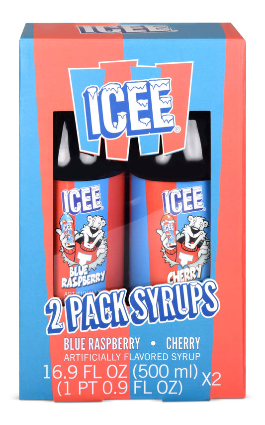 Iscream - Icee Blue Raspberry & Cherry Syrup Gift Set