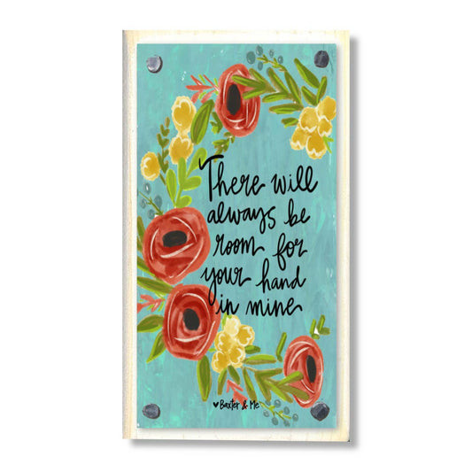 Your Hand in Mine Happy Block