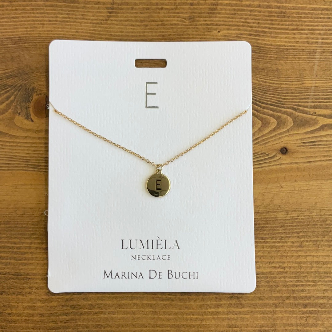 Initial E Necklace