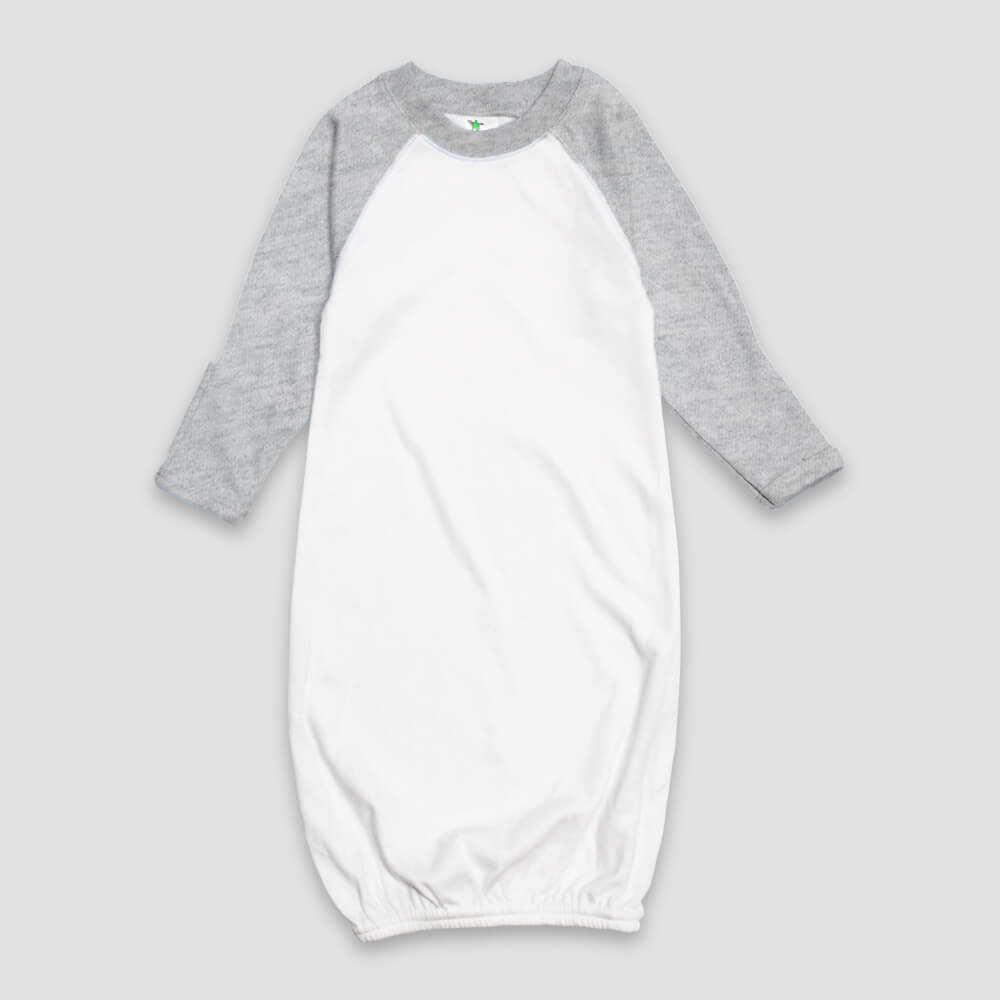 Baby Raglan Sleep Gowns with Mittens