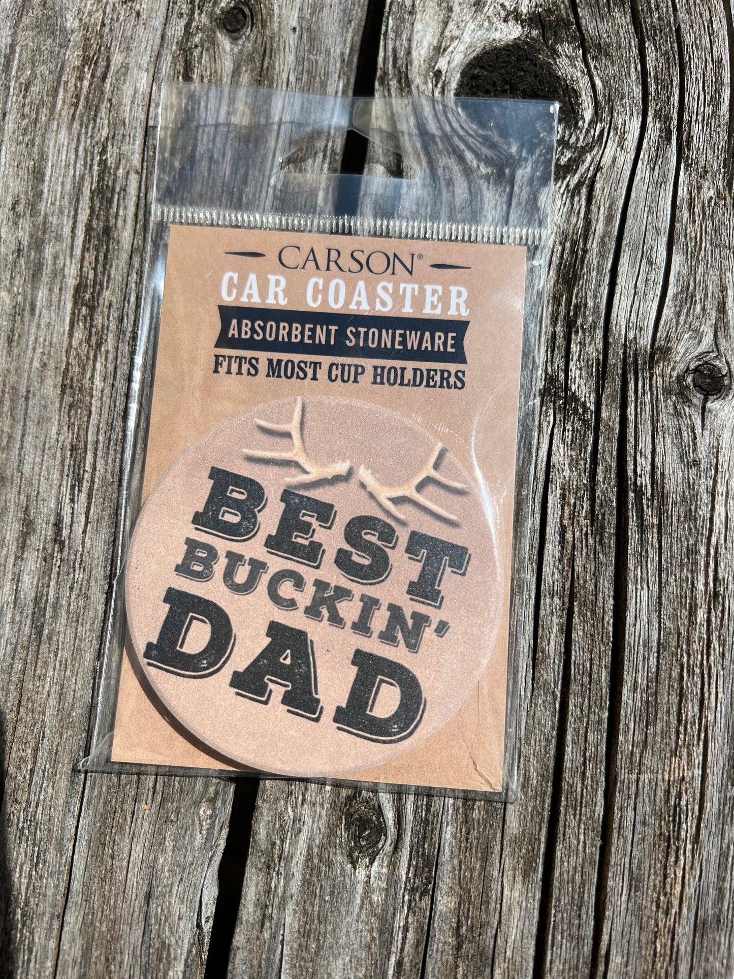 Best Buckin Dad Car Coaster