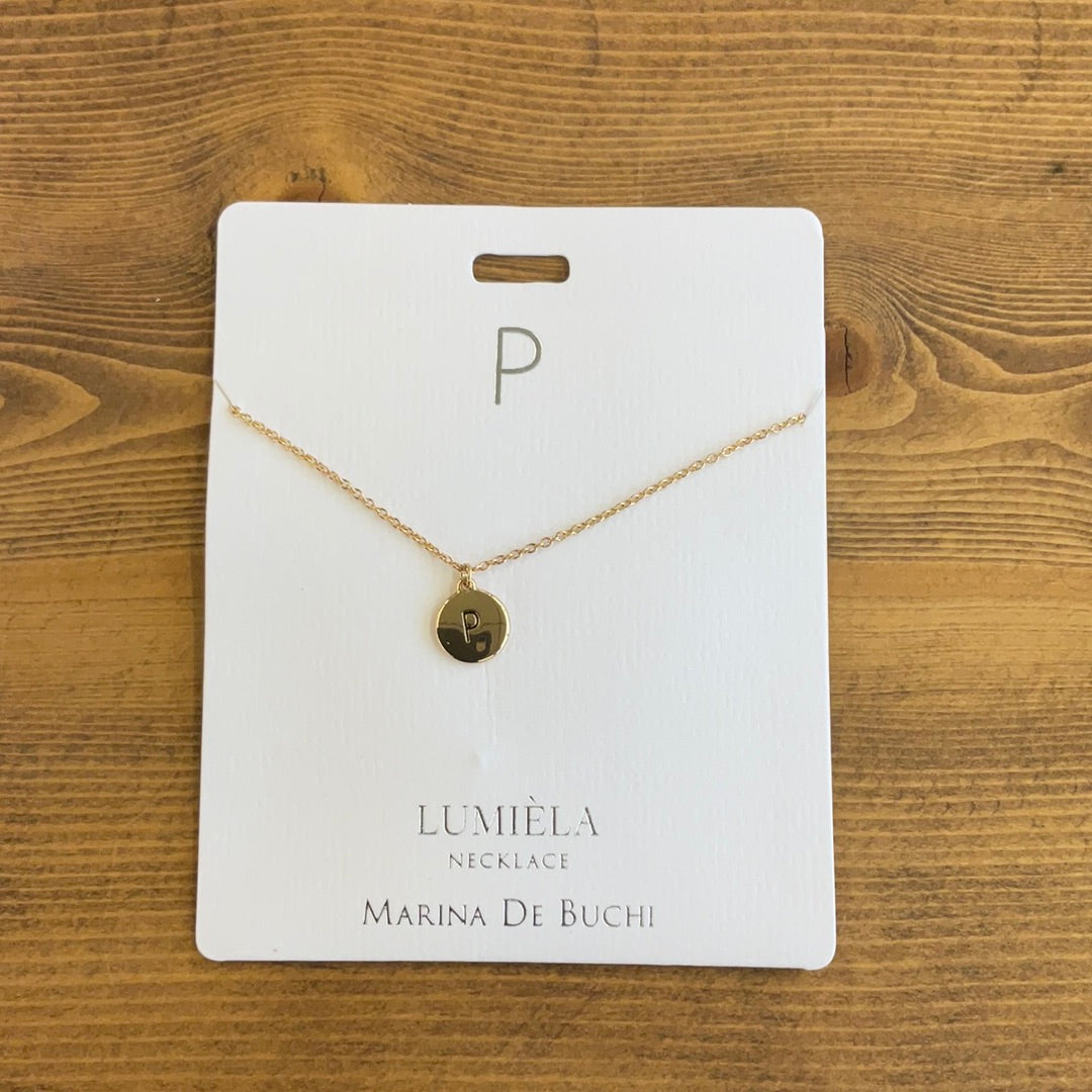 Initial P Necklace
