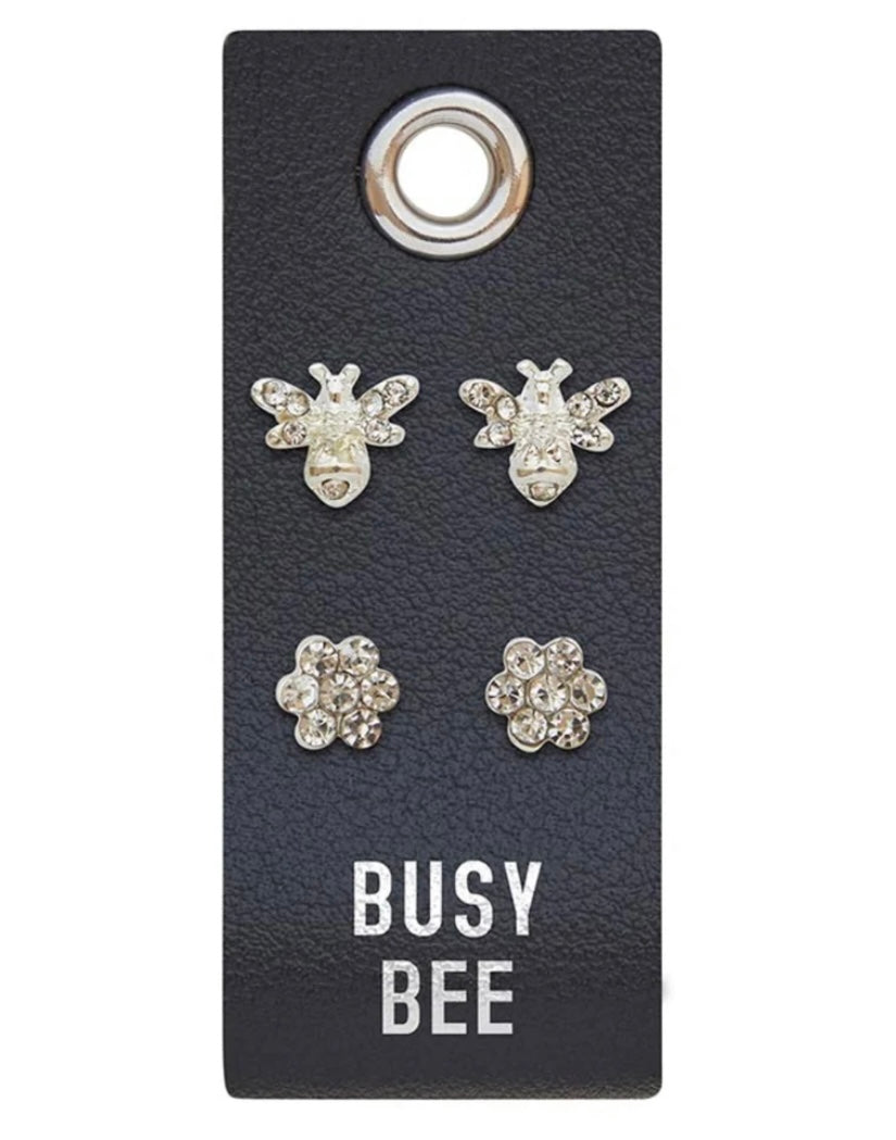 Leather Loop Earring Sets