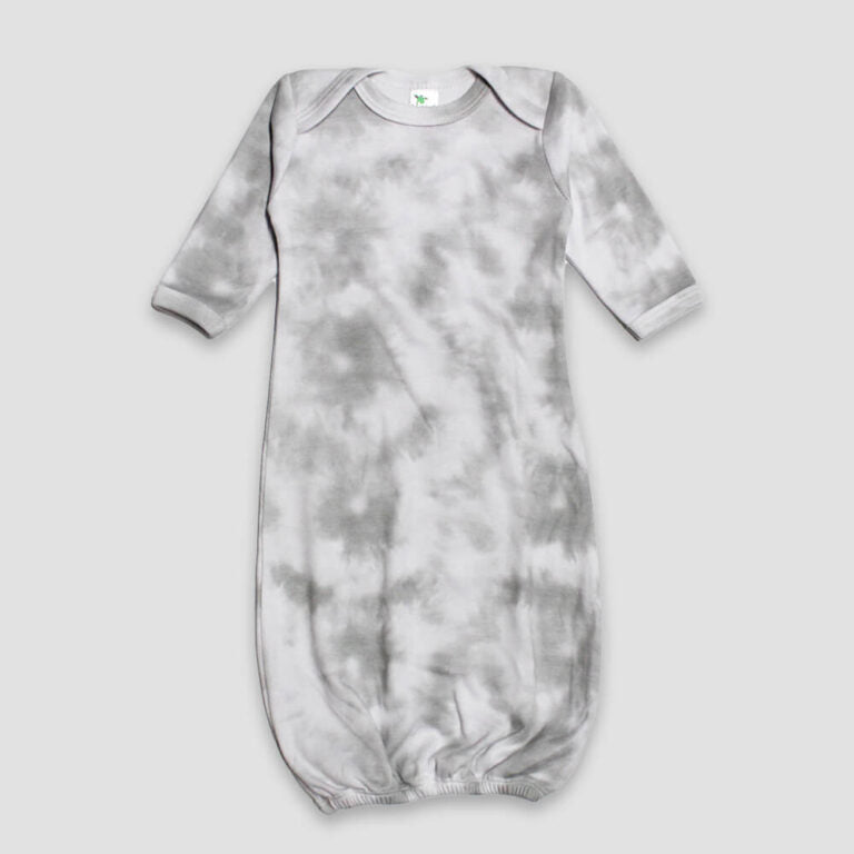 Baby Sleep Gown - White/Smoke