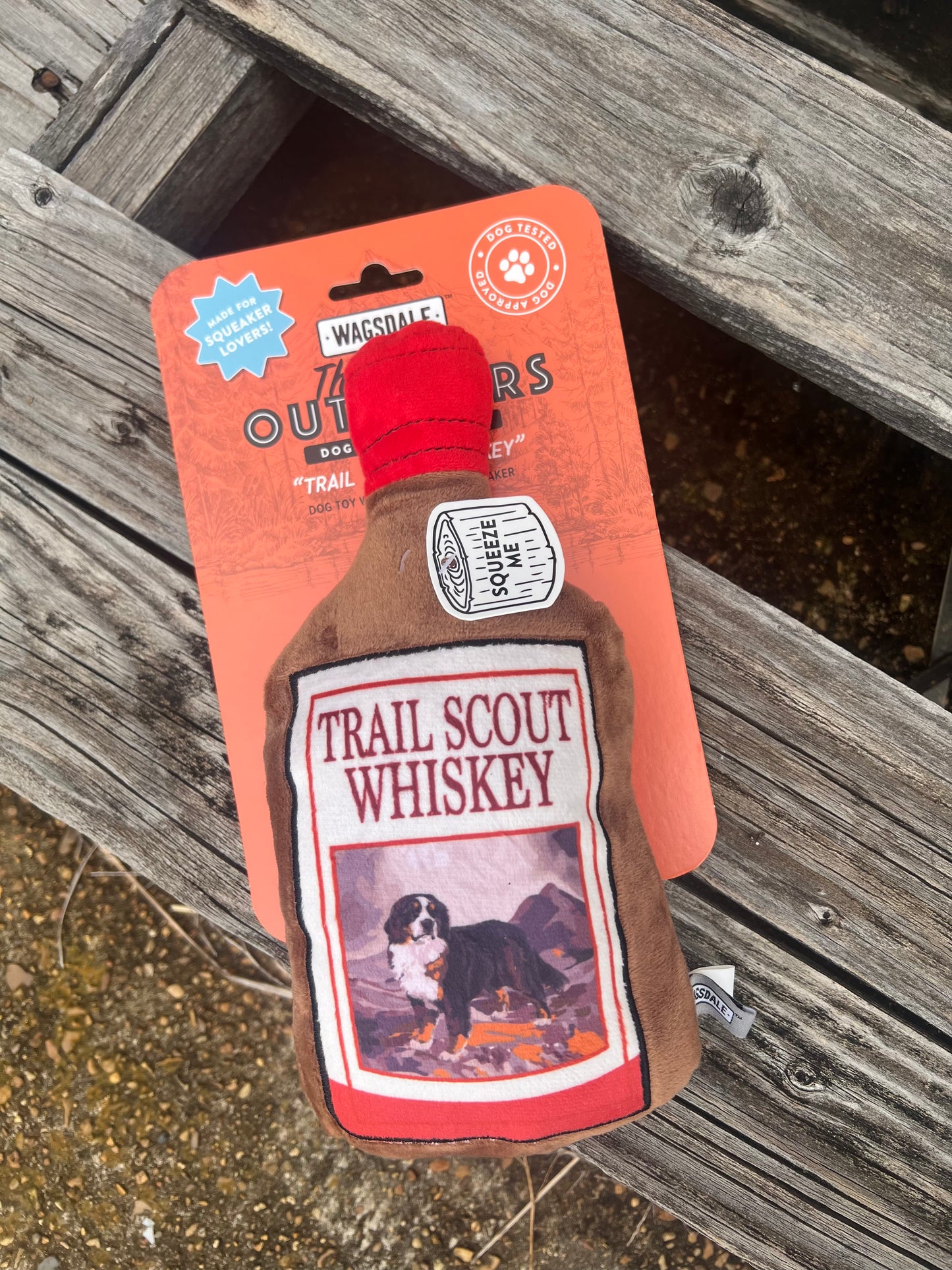 Trail Scout Whiskey Plush Dog Toy