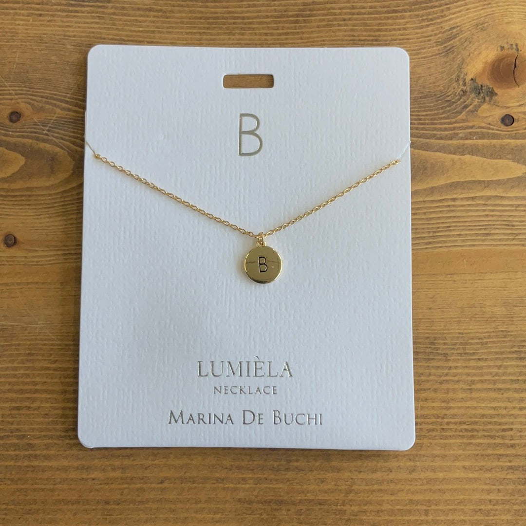 Initial B Necklace