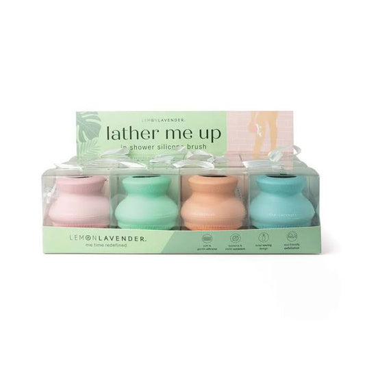 Lemon Lavender + Lather Me Up Silicone Body Scrubber