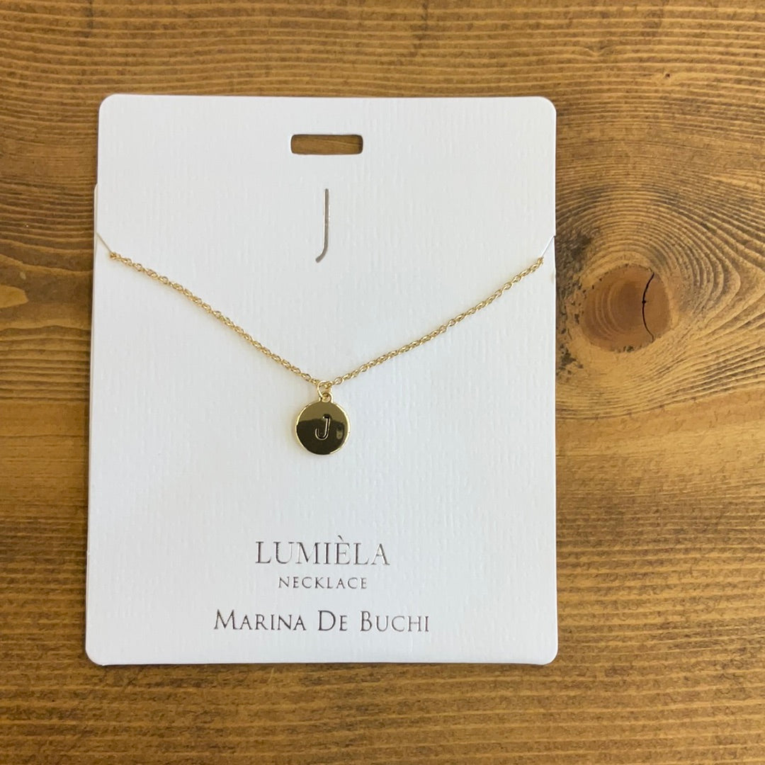 Initial J Necklace