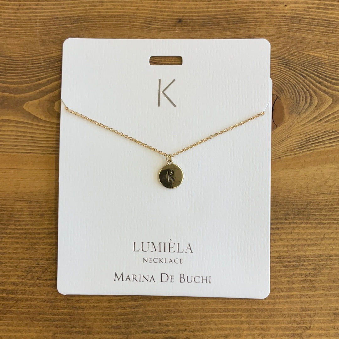 Initial K Necklace