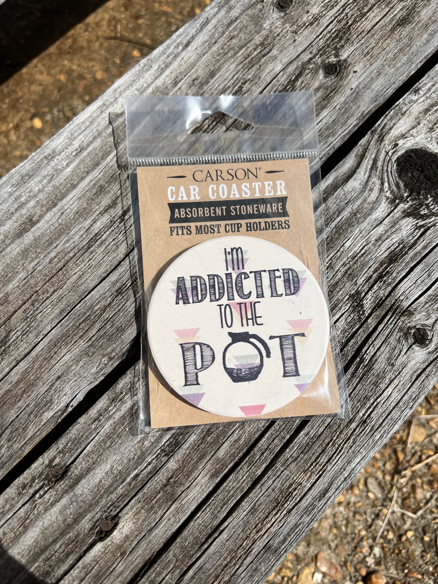 Addicted to the Pot Car Coaster