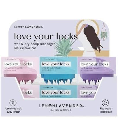 Lemon Lavender + Love Your Locks Wet & Dry Scalp Massager