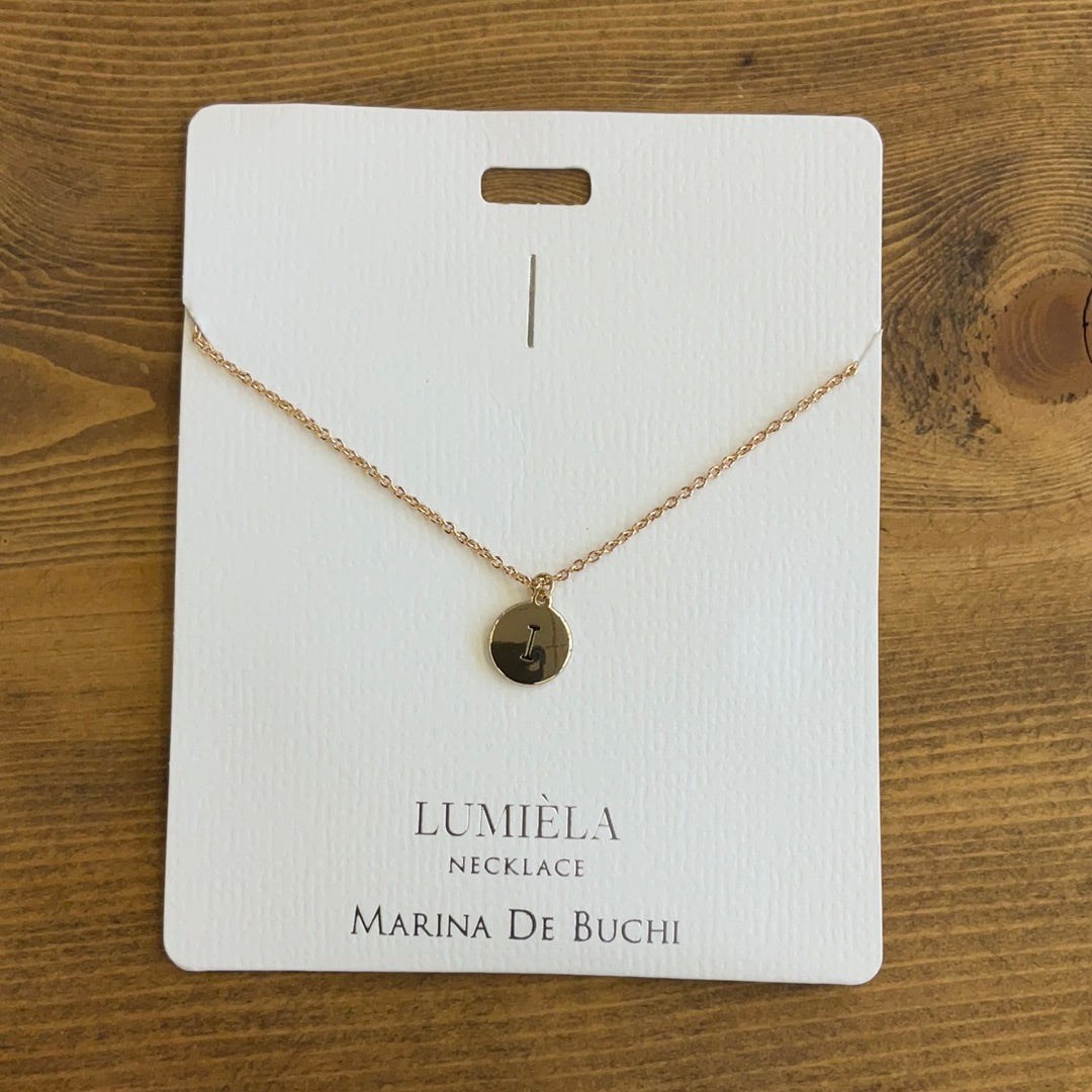 Initial I Necklace