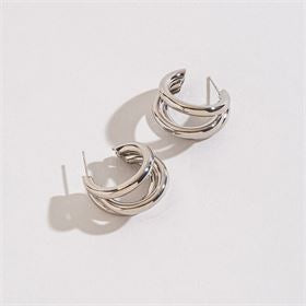 LARGE TRIPLE HOOP EARRINGS