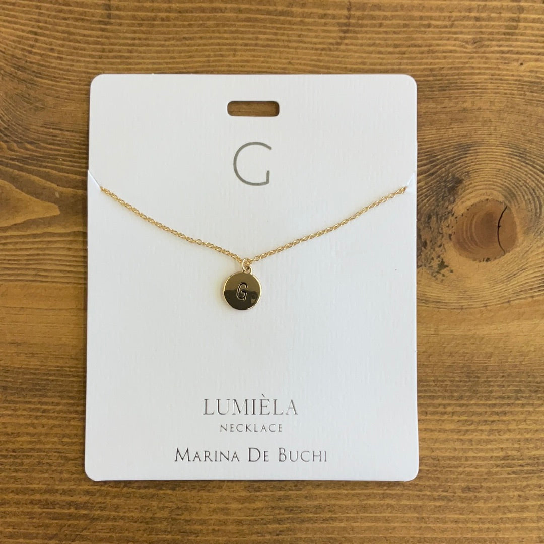Initial G Necklace