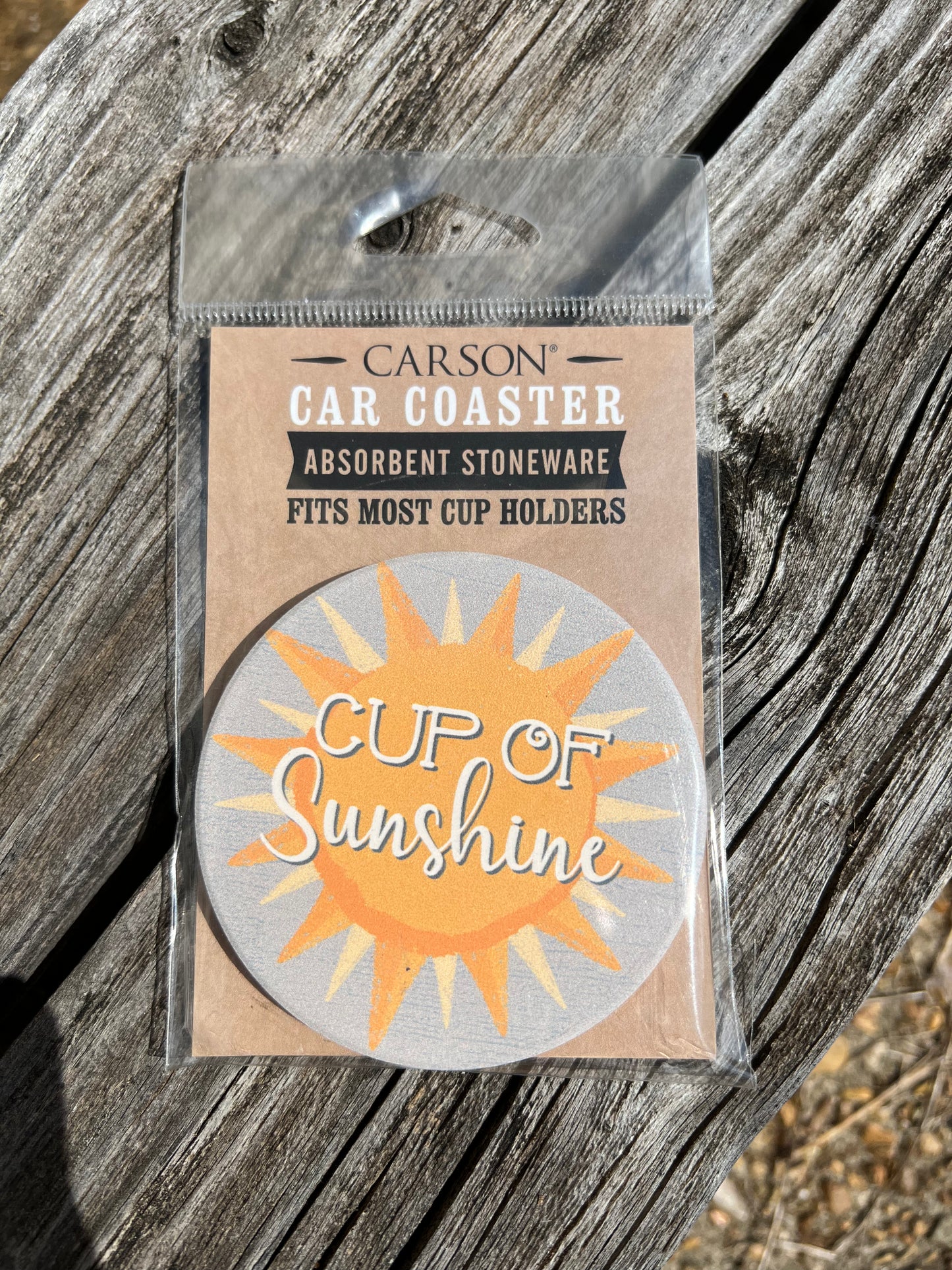 Cup of Sunshine Car Coaster
