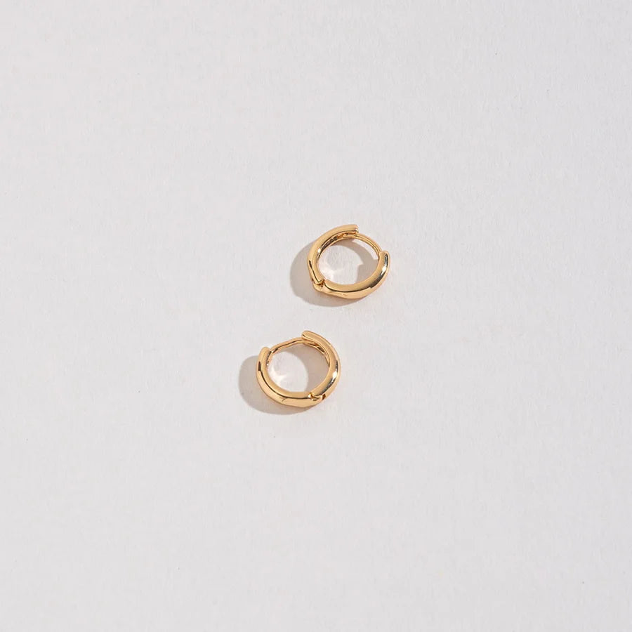 SMALL HUGGIE HOOP EARRINGS