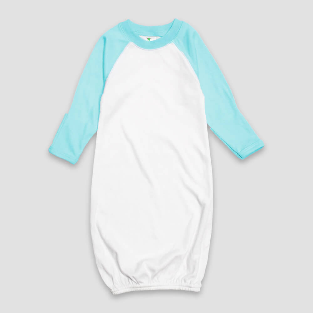 Baby Raglan Sleep Gowns with Mittens