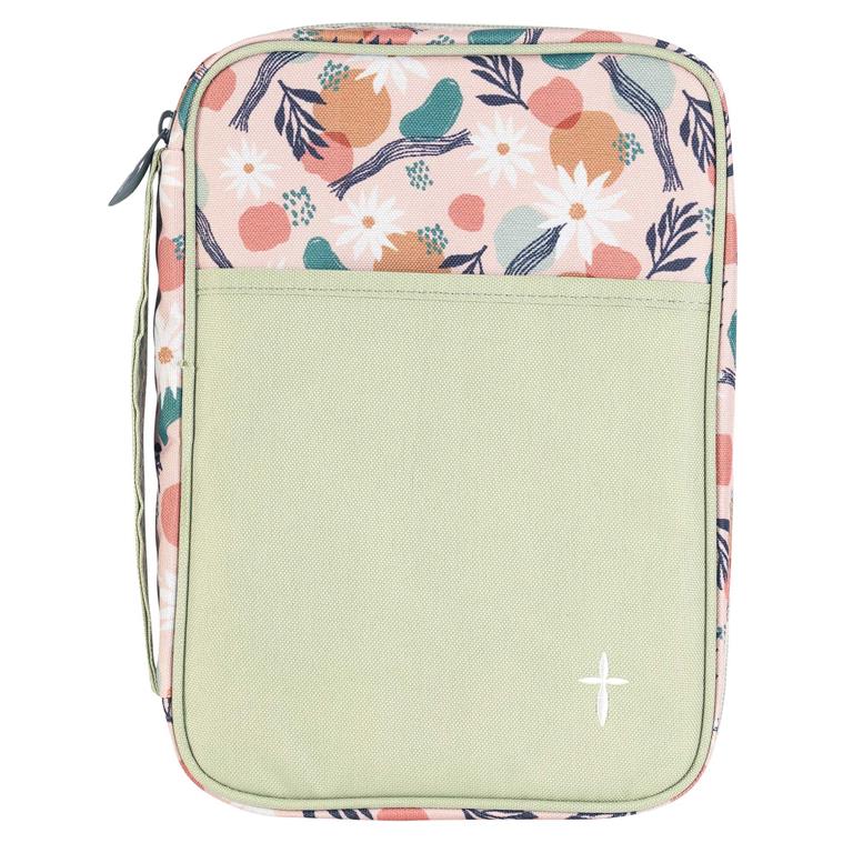 Floral with Cross Bible Cover