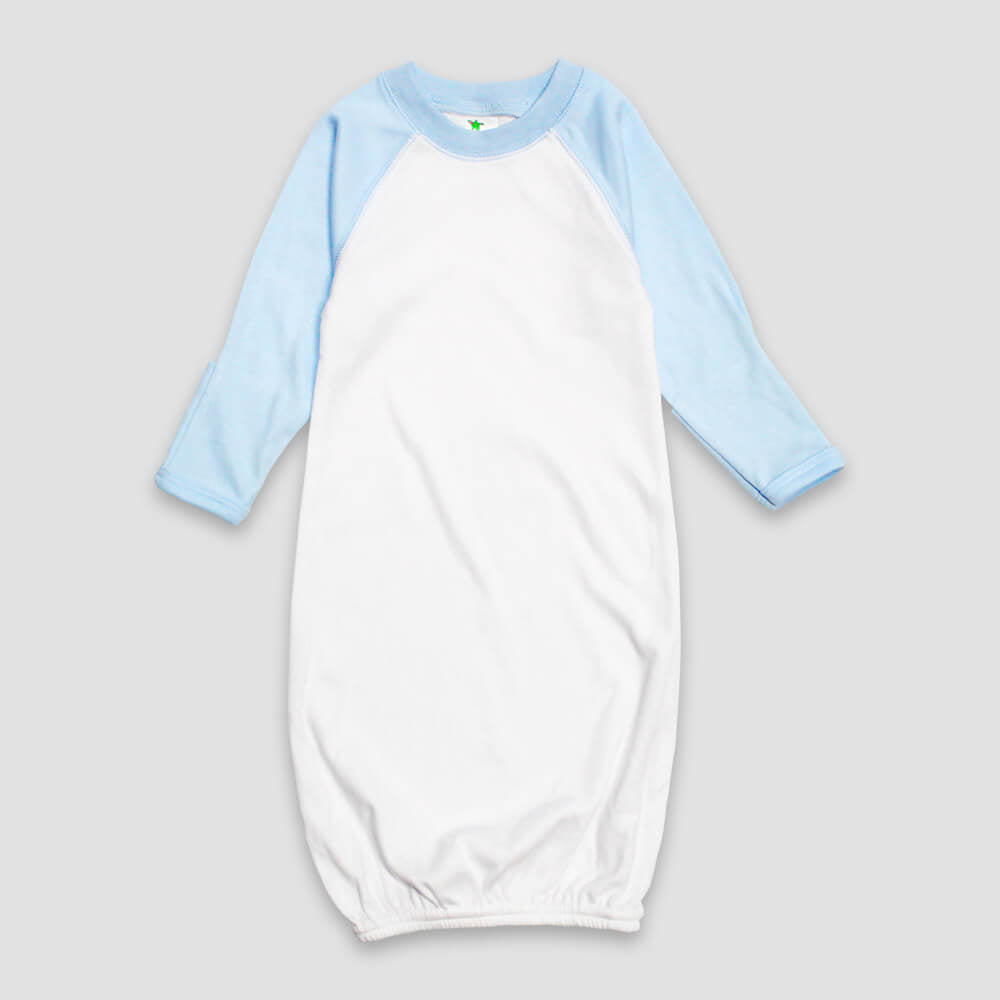 Baby Raglan Sleep Gowns with Mittens