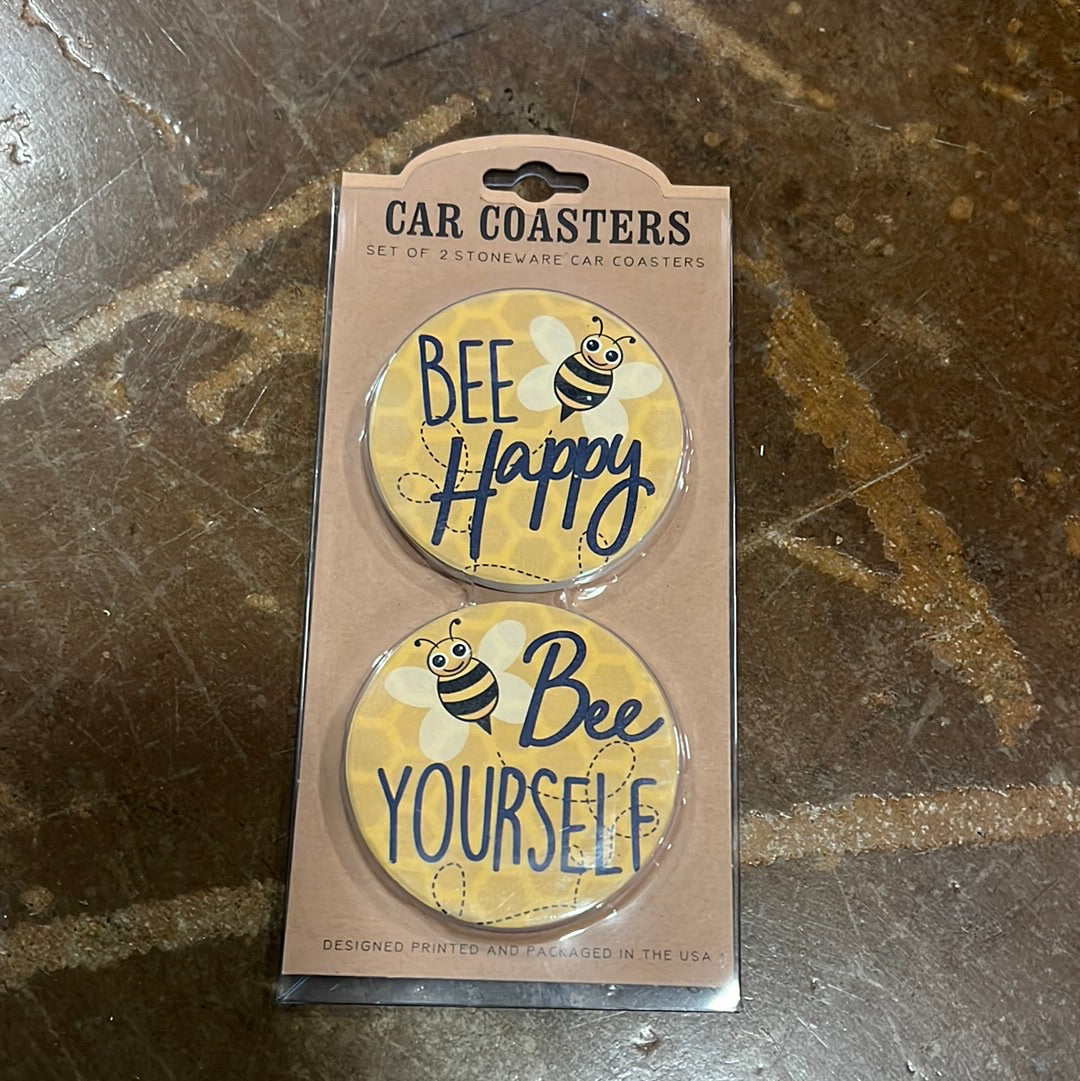 Bee car coaster set