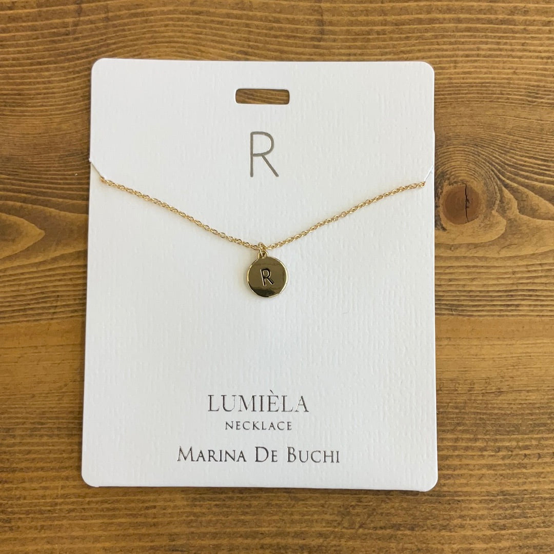 Initial R Necklace