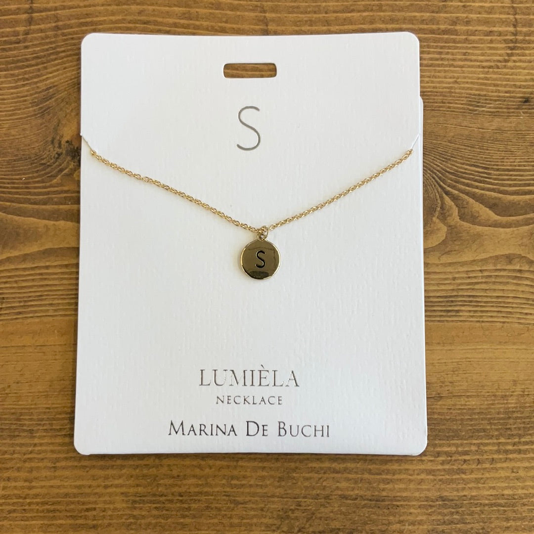 Initial S Necklace