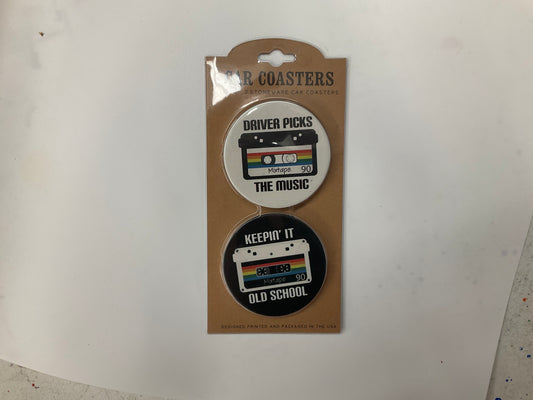 Car Coasters Set- Old School