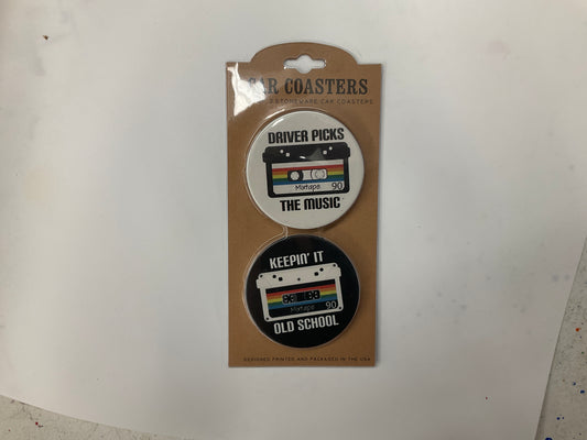Car Coasters Set- Old School