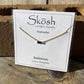 Gold Baguette Birthstone Necklace