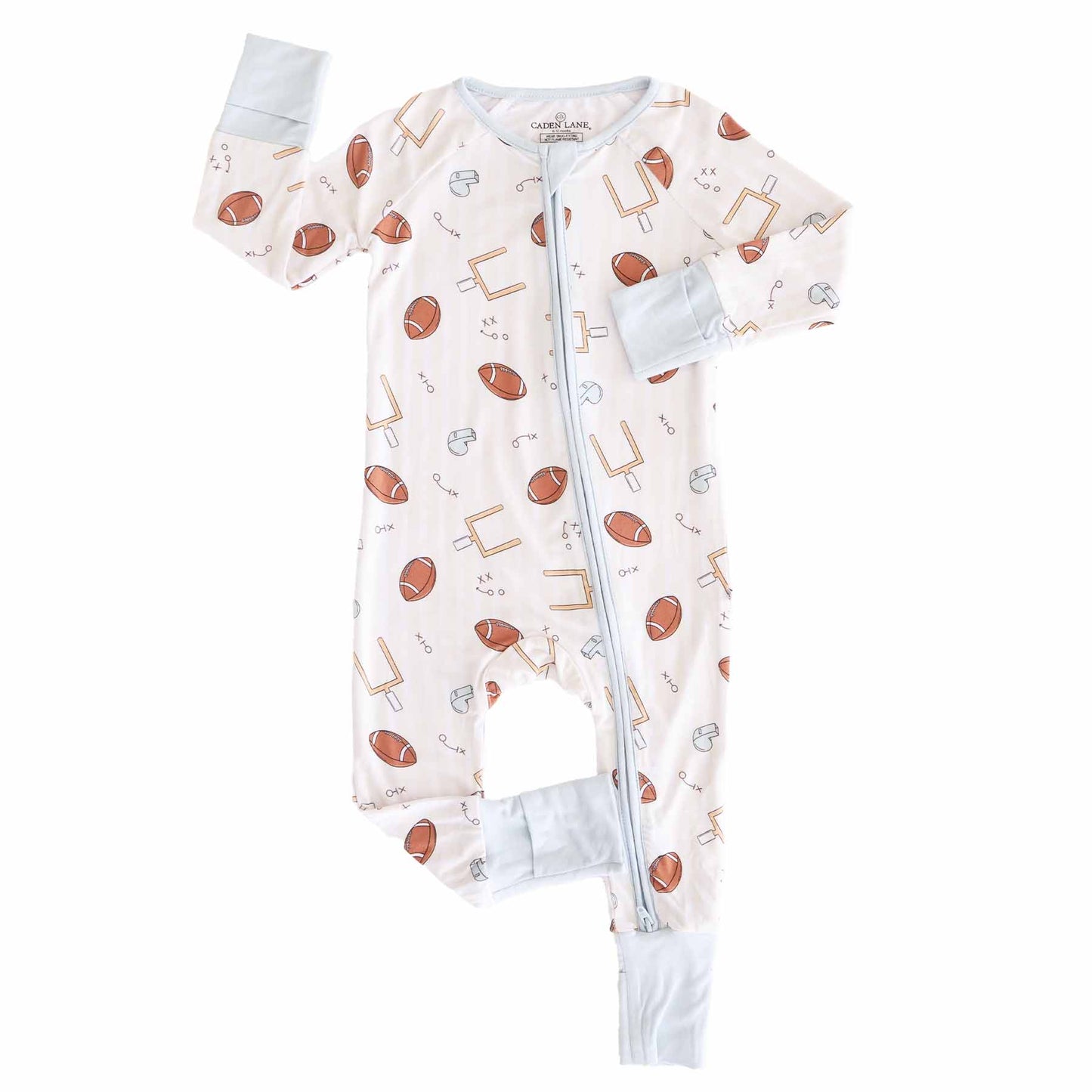Tiny Touchdowns Convertible Zip Romper