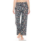 Multi Print Leopard Pajama Pants with Drawstring