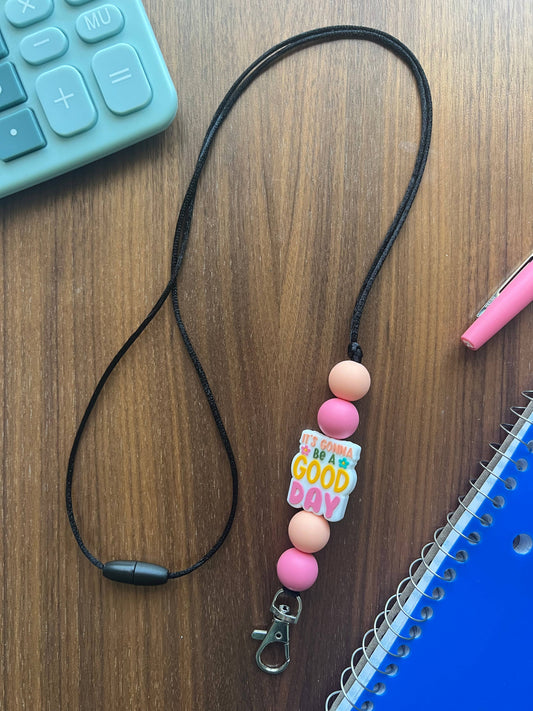 Silicone It's Gonna Be a Good Lanyard-20”L w/Breakaway Clasp