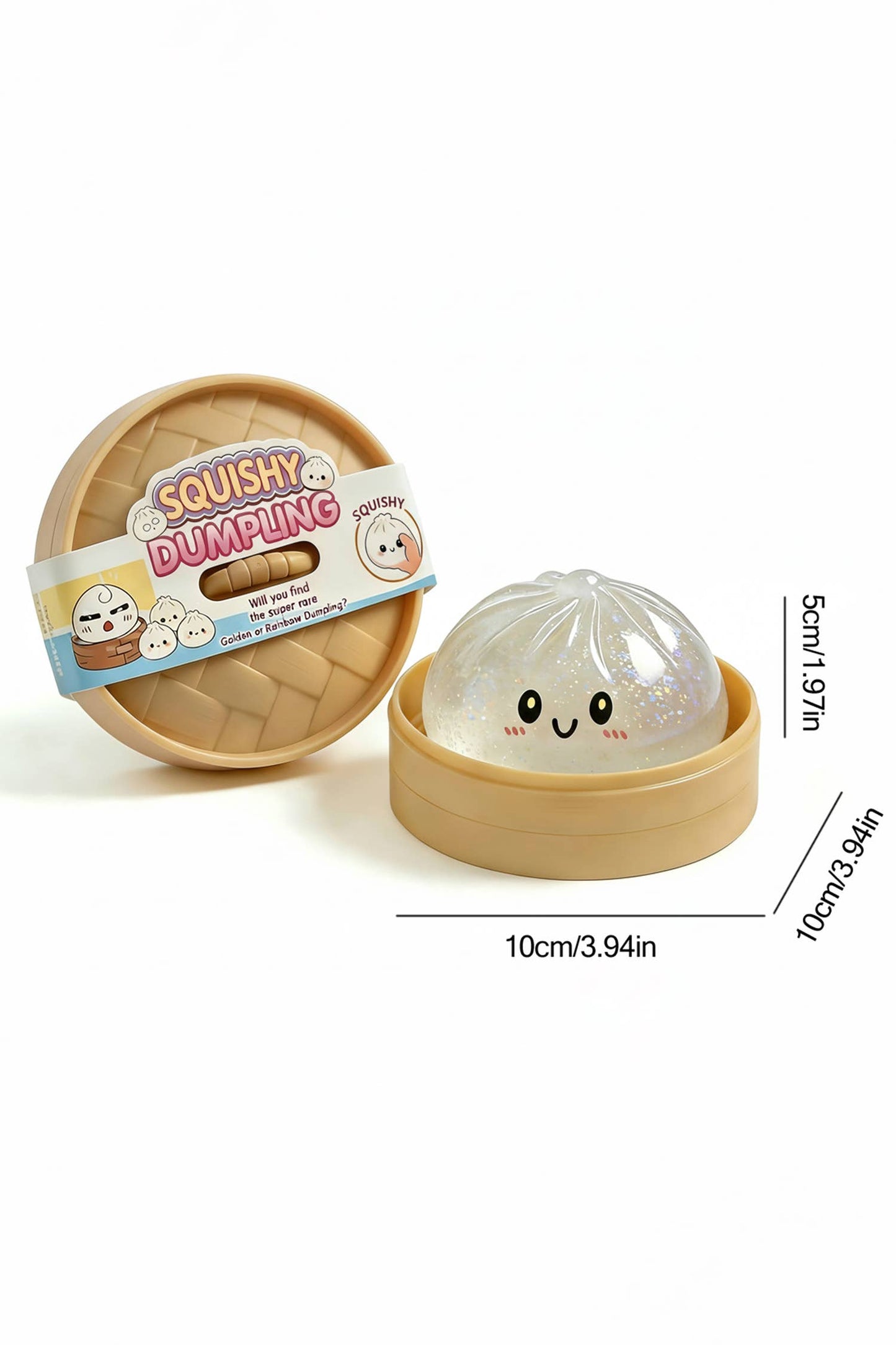 Slow Rise Relieve Pressure Mystery Duck Dumpling Squishy Toy: Blossom Steamed Bun Dumplings / ONE SIZE