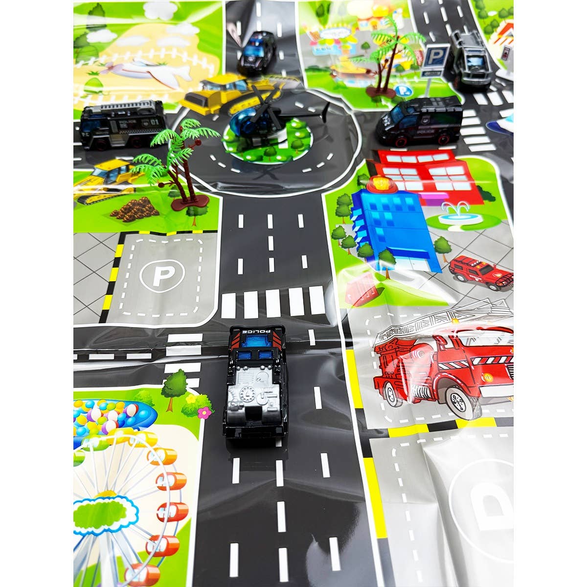 Kids Metal Alloy Police  Cars Series Toys