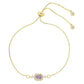 My Month Is Gold 18K Mini Crystal Birthstone Bracelet