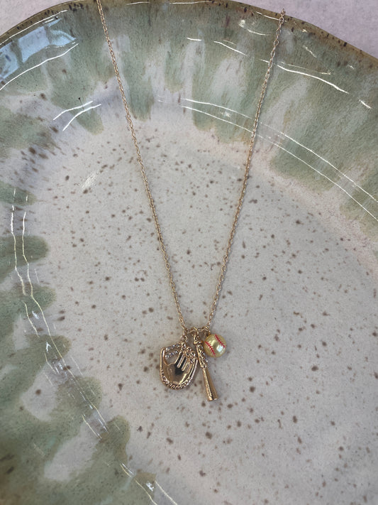 Softball Necklace