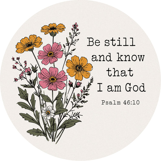 Car Coasters + Psalm 46:10
