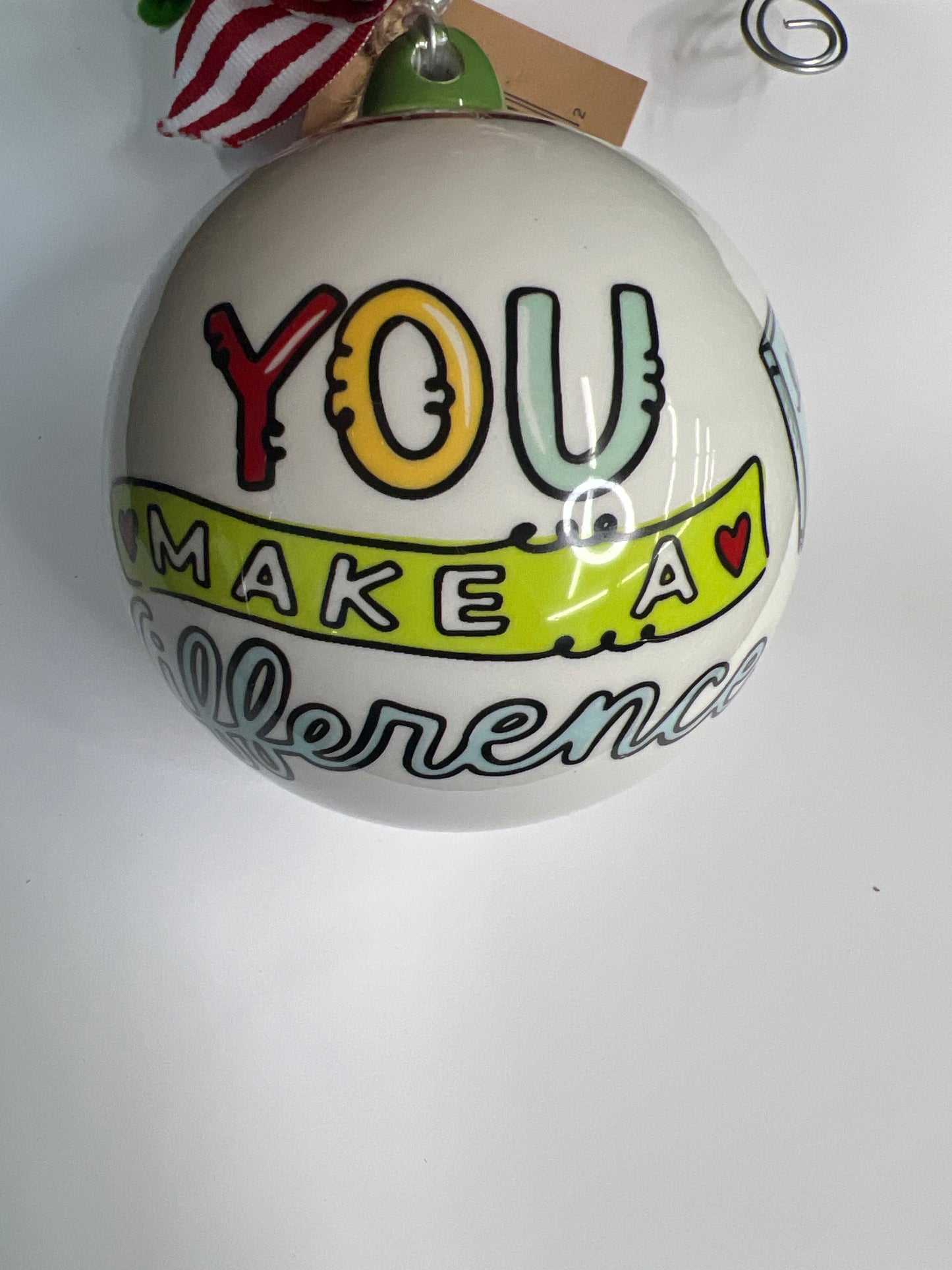 Teacher Make A Difference Ornament